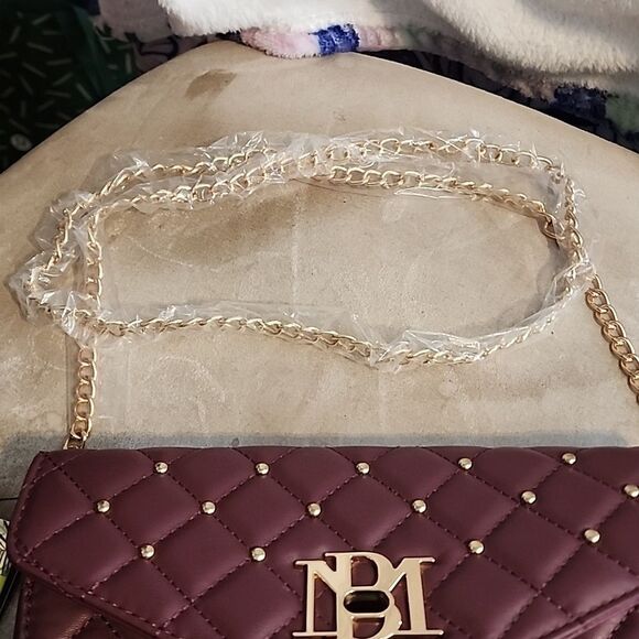 Badgley Mischka Crossbody Bag Plum Colored NWT - Picture 4 of 7